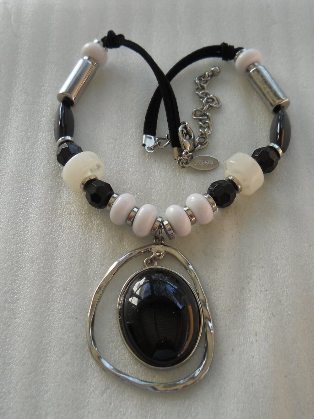 Chico's - Black & White Statement Necklace 1125